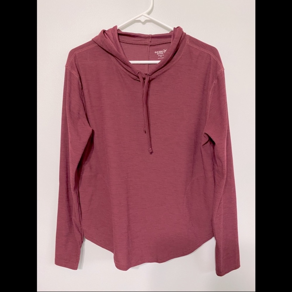 Old Navy Burgundy Lightweight Hoodie (Women’s)